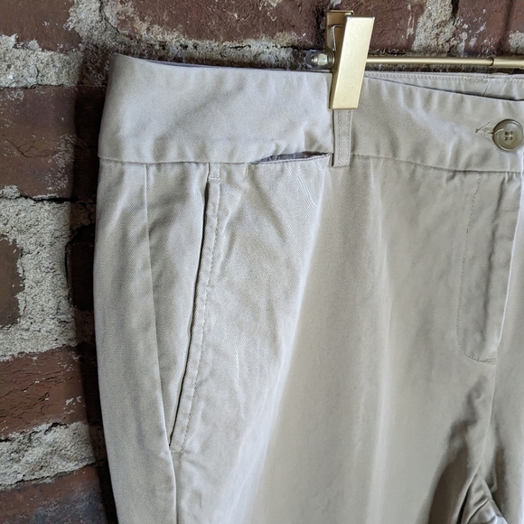 Land's End Size 18 Fit 2 Khaki‎ 100% Cotton Pants - Picture 2 of 7